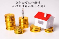 公积金可以补缴吗，公积金可以补缴几个月？