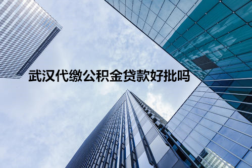 代缴公积金贷款好批吗