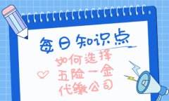 五险一金代缴公司怎么选？业内大佬告诉你