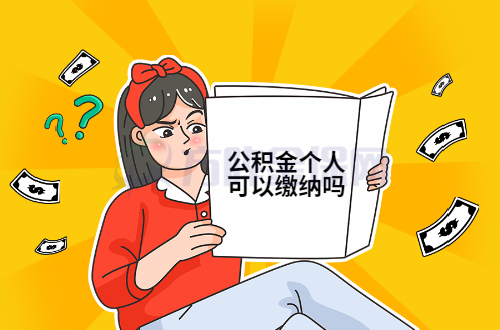 公积金个人可以缴纳吗