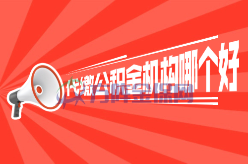 代缴公积金机构哪个好