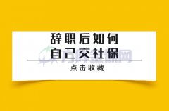 辞职后如何自己交社保你知道不？一起来看看