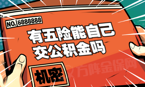 有五险能自己交公积金吗