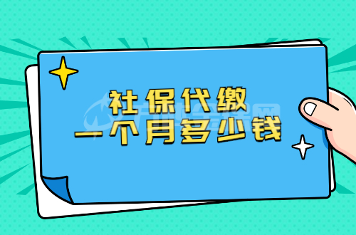 社保代缴一个月多少钱