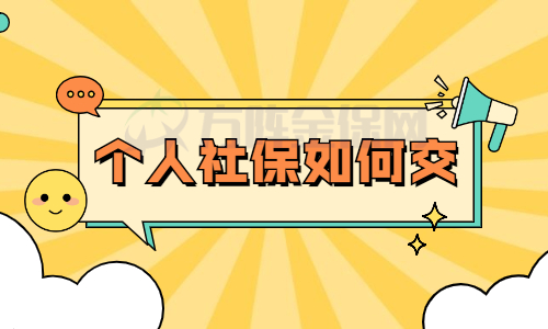 个人社保如何交