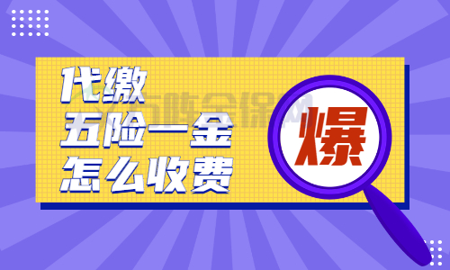 代缴五险一金怎么收费