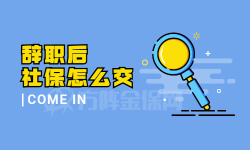 辞职后社保怎么交