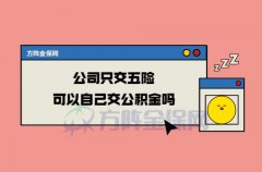 公司只交五险可以自己交公积金吗？