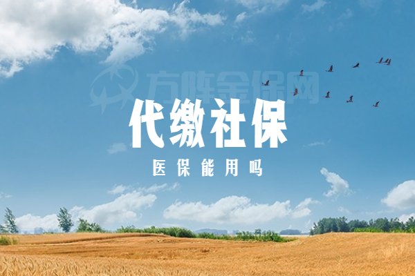代缴社保医保能用吗