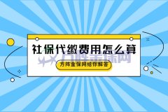 在方阵金保网，社保代缴费用怎么算？
