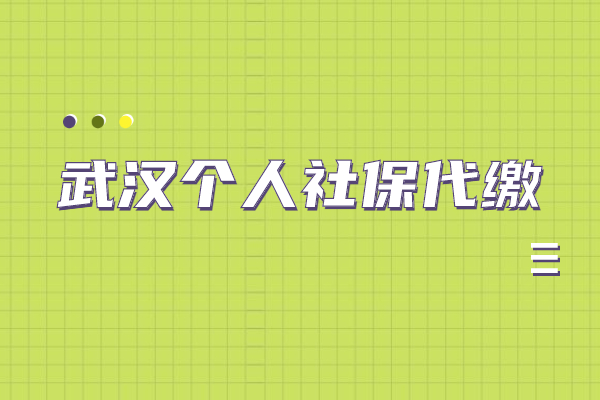武汉个人社保代缴