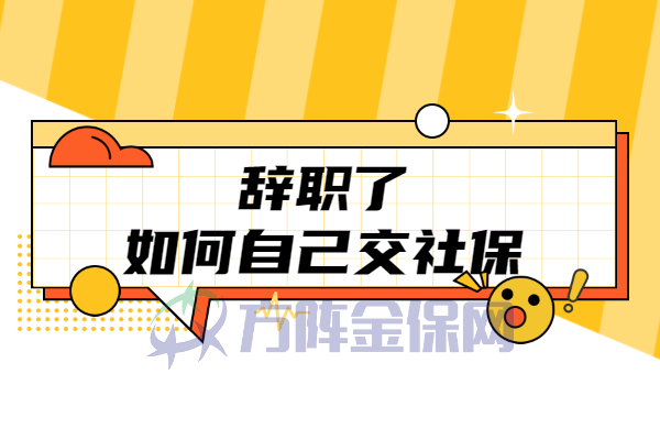 辞职了如何自己交社保