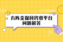 方阵金保网代缴平台4月8日正式上线！