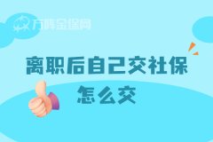 社保断缴有风险，离职后自己交社保怎么交？