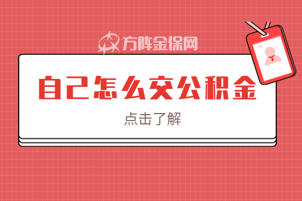 自己怎么交公积金 自己怎么交公积金