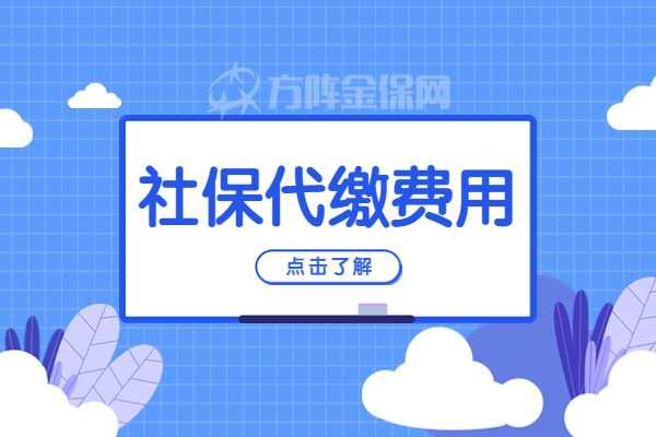 社保代缴费用 社保代缴费用