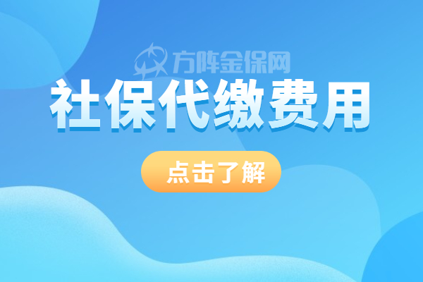 社保代缴费用 社保代缴费用