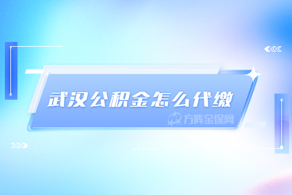 武汉公积金怎么代缴
