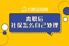 离职后社保怎么自己处理，可以不断缴？