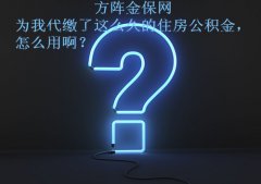 方阵金保网为我代缴住房公积金这么久，怎么用